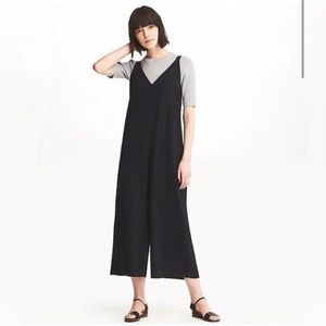 Uniqlo Black Linen Jumpsuit